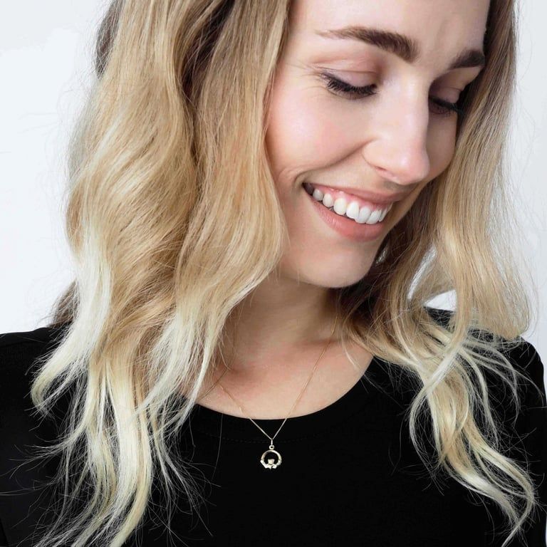 Halsband 9k Claddagh - 46 cm 2