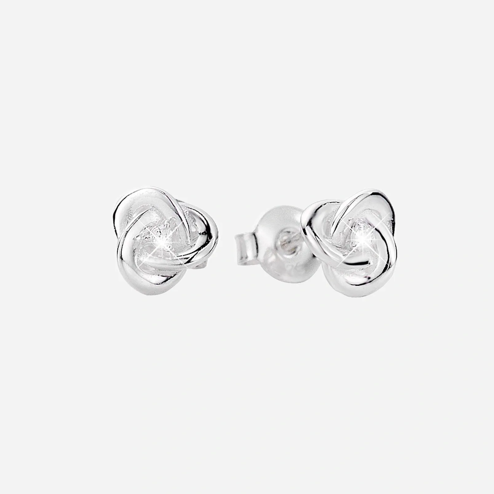 SILV RH EARR CZ KNOT