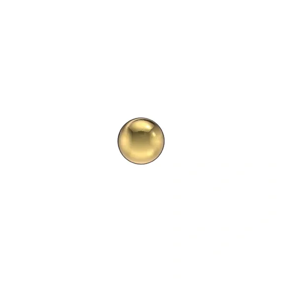 STUDEX - 1st guldpläterat örhänge, kula 3mm. 1