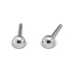STUDEX - 1st örhänge kirurgiskt stål, kula 3mm 2