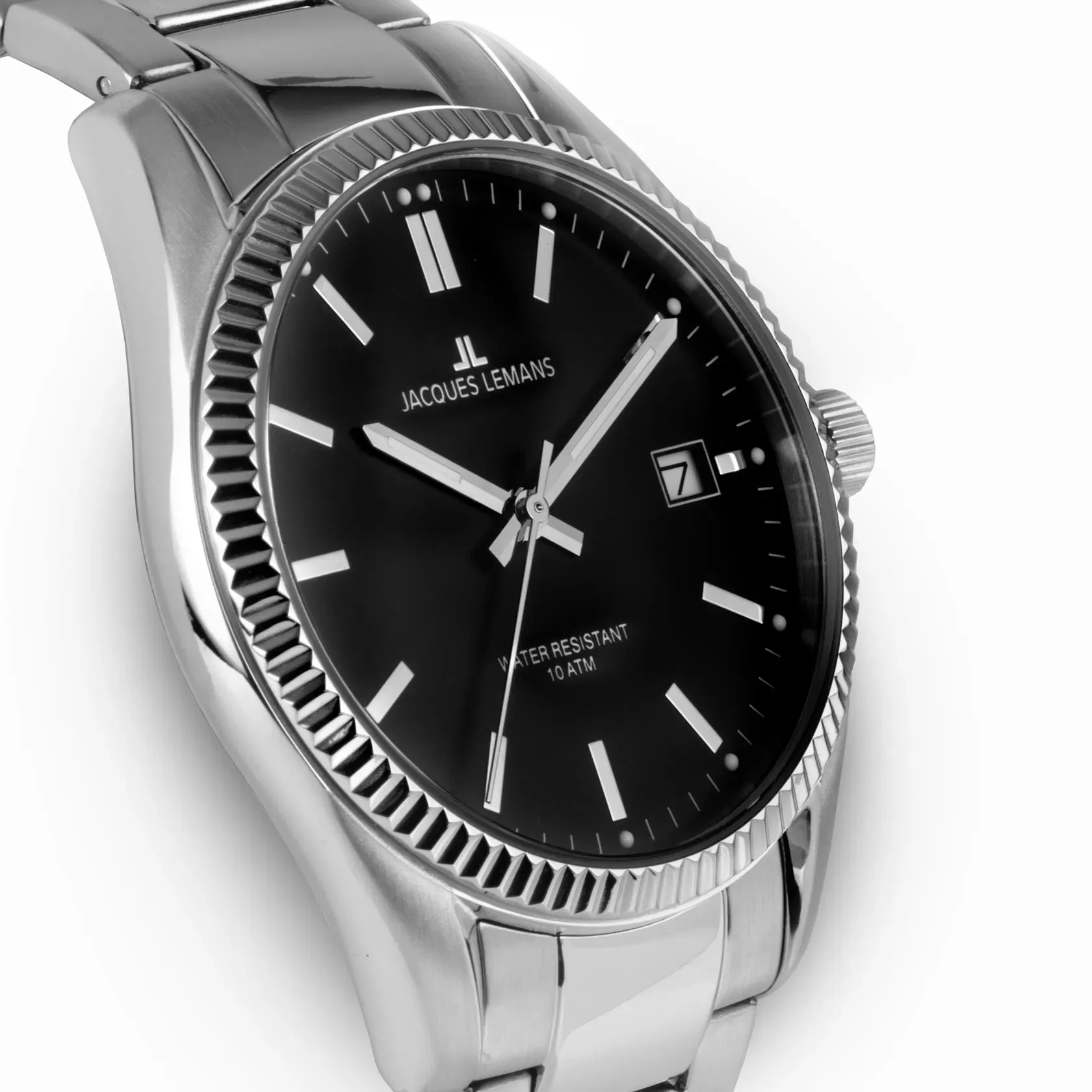 Jacques Lemans Derby - herrklocka, svart/stål, 40 mm 3