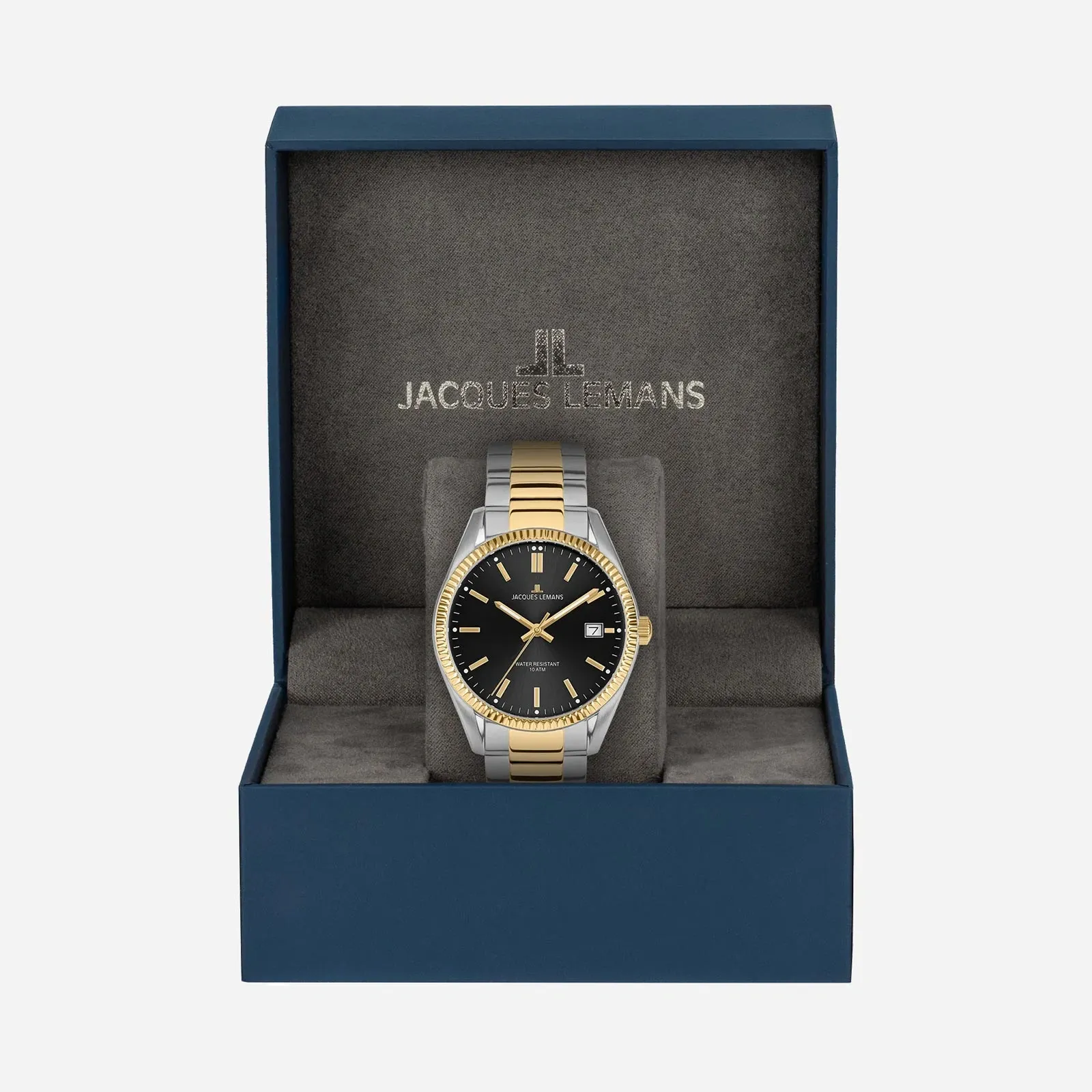 Jacques Lemans Derby - herrklocka, svart/bicolor, 40 mm 2