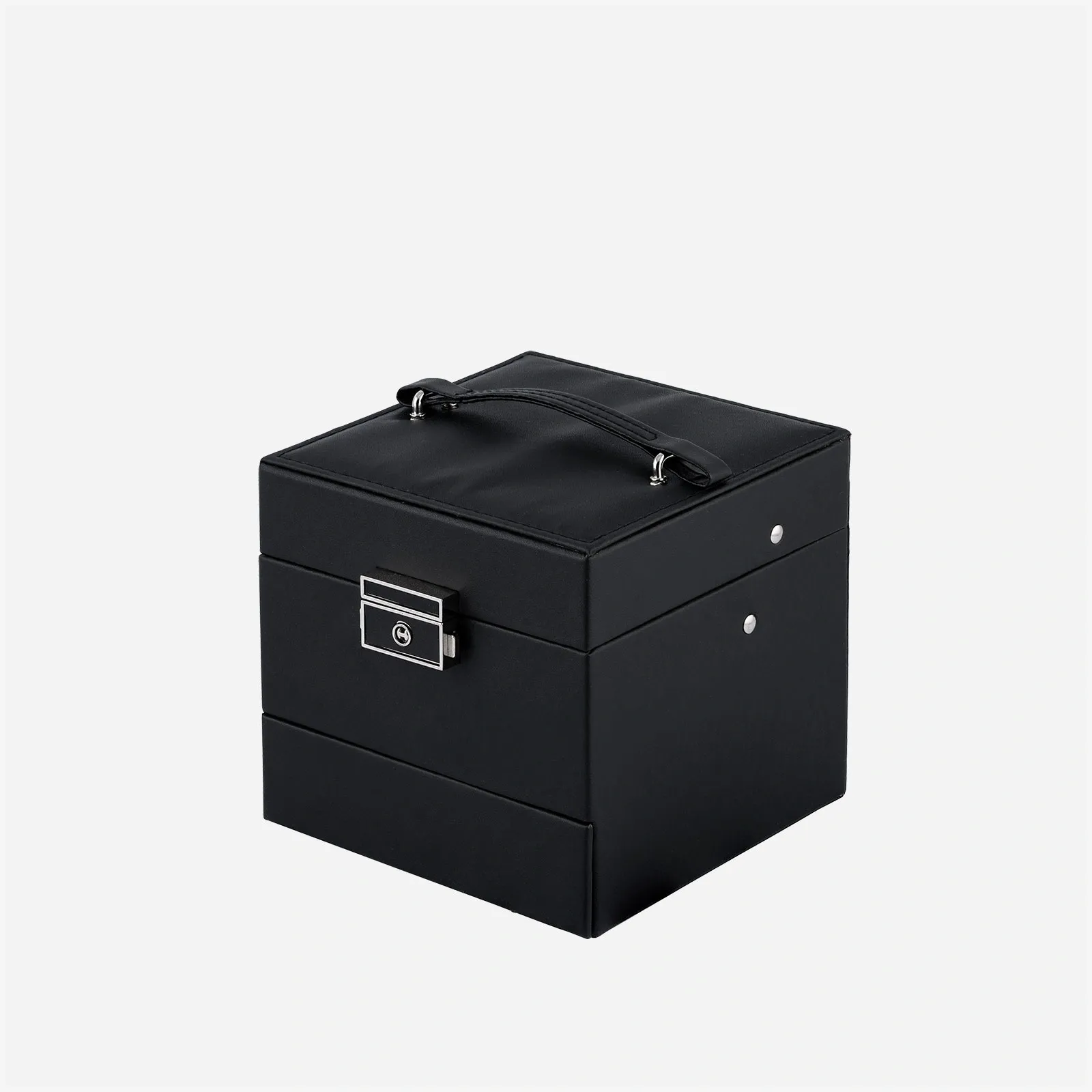 Svart smyckeskrin - 3 våningar 2