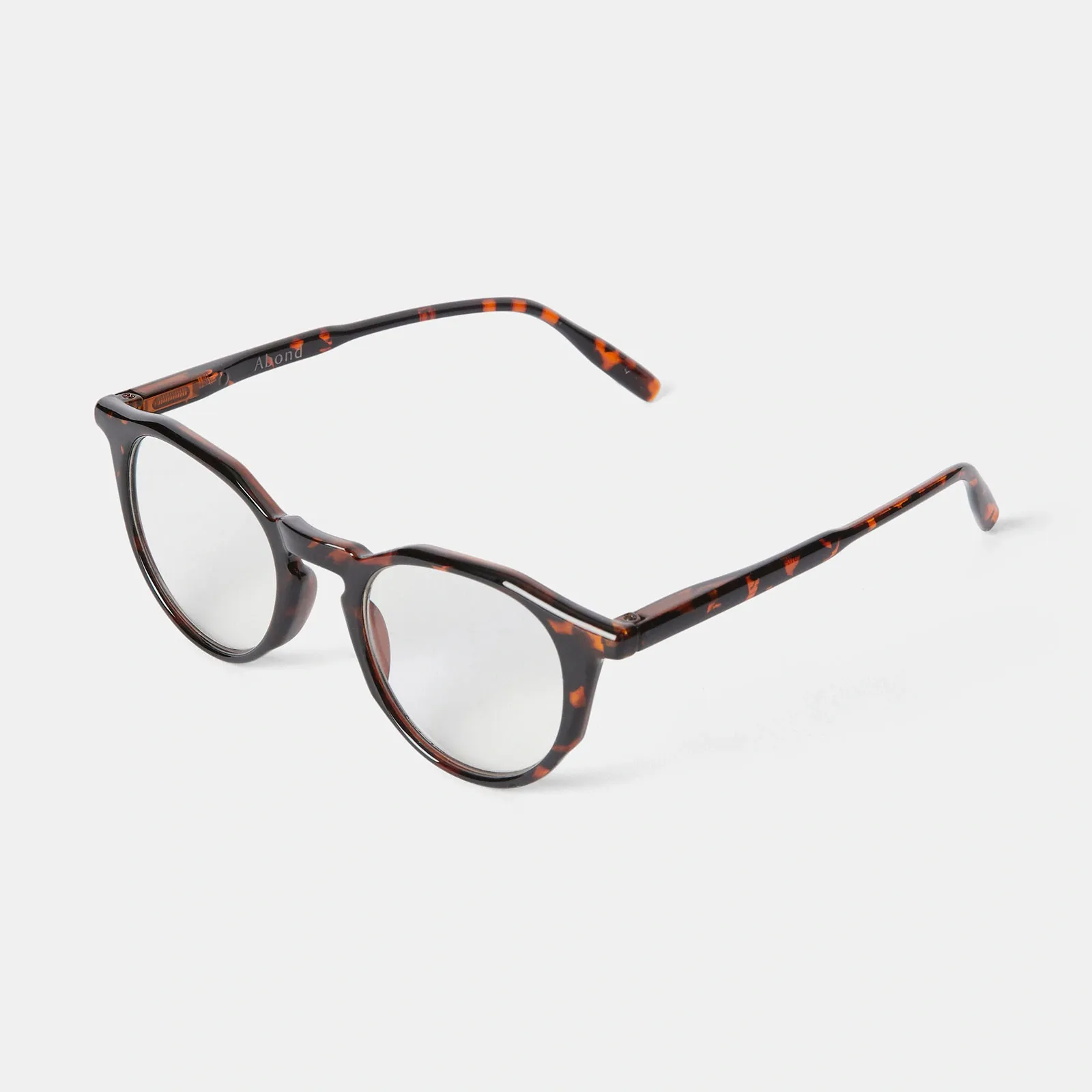 Bruna läsglasögon Round +1,5