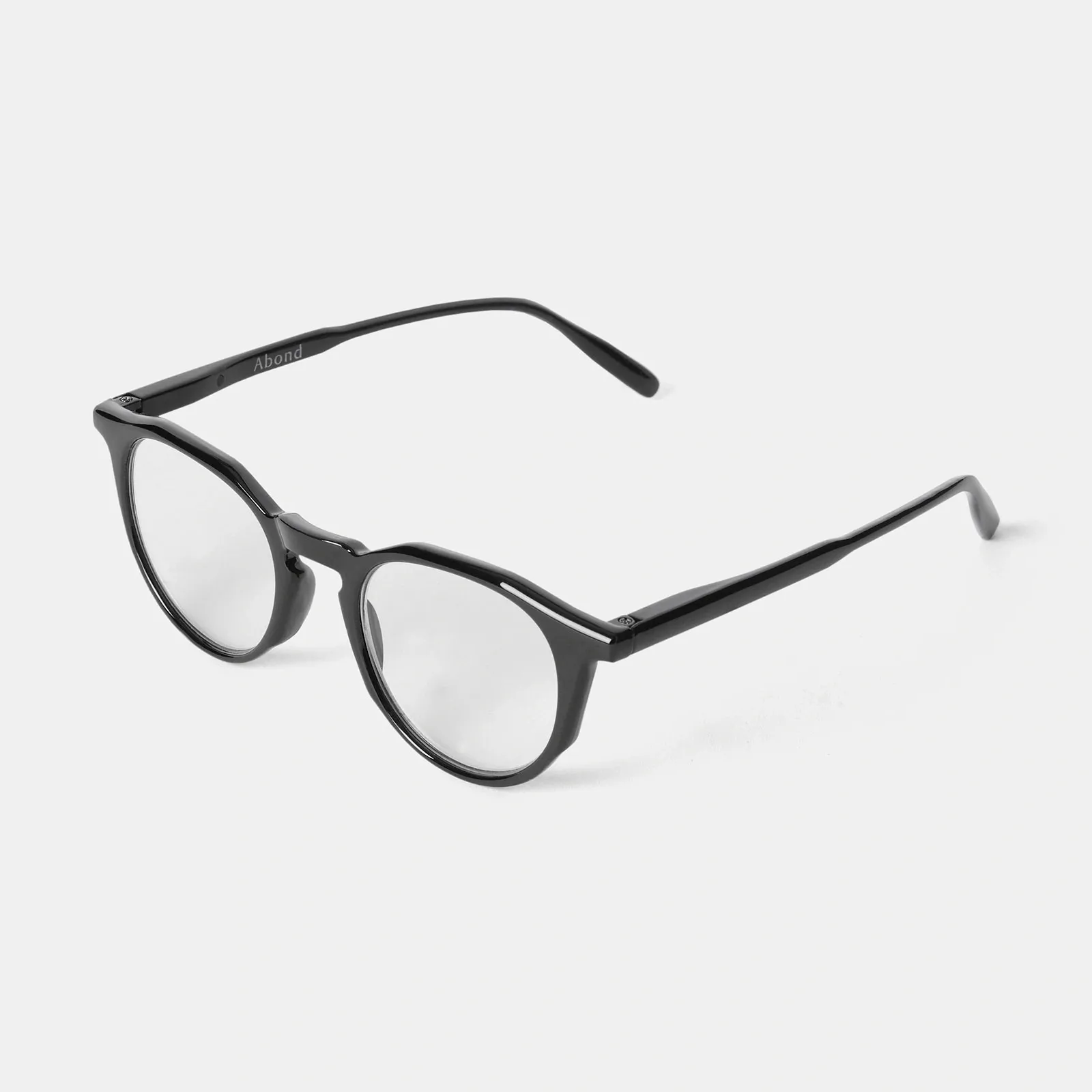 Svarta läsglasögon Round +1,5