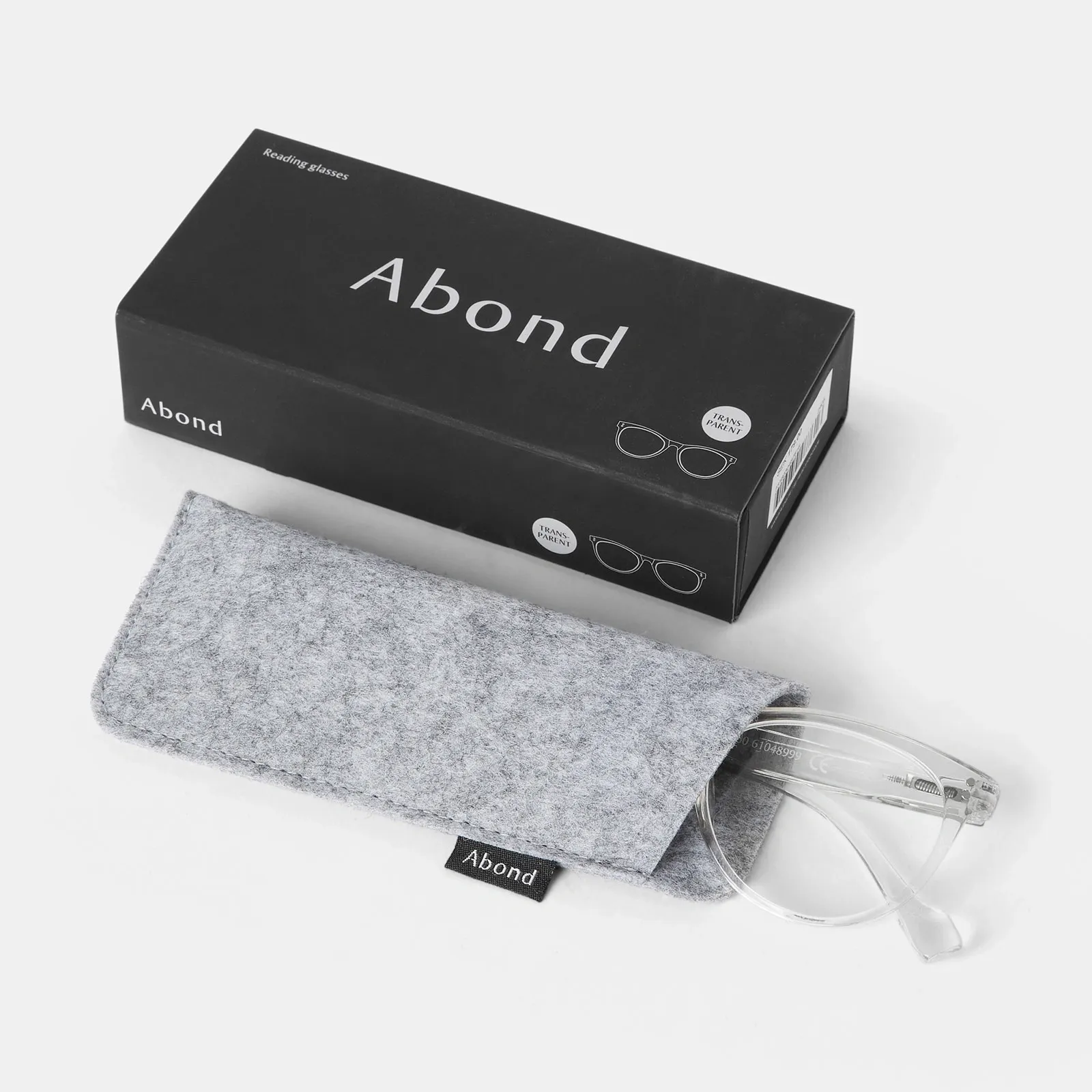 Transparanta läsglasögon Cateye +2,5 3