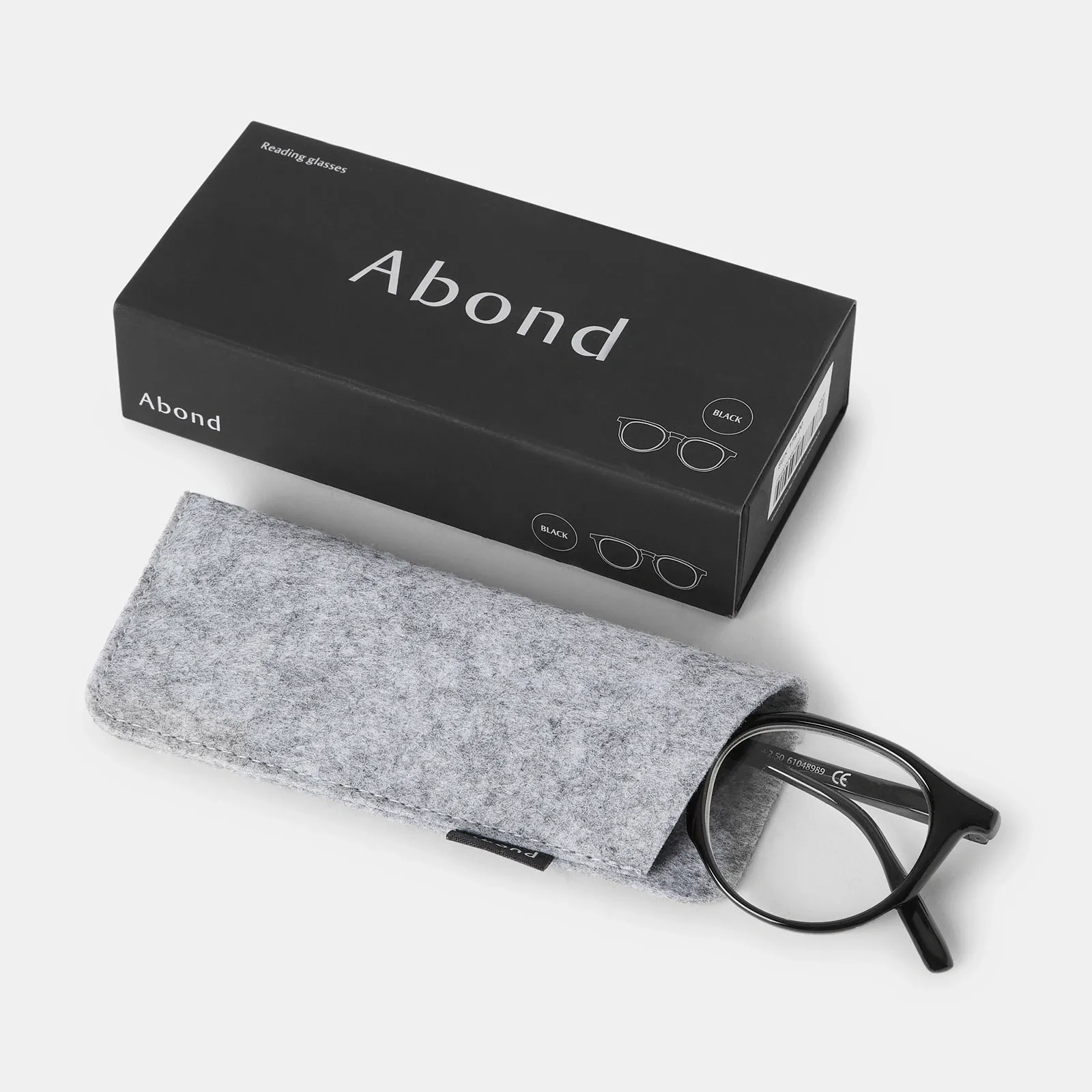 Svarta läsglasögon Round +1,0 3
