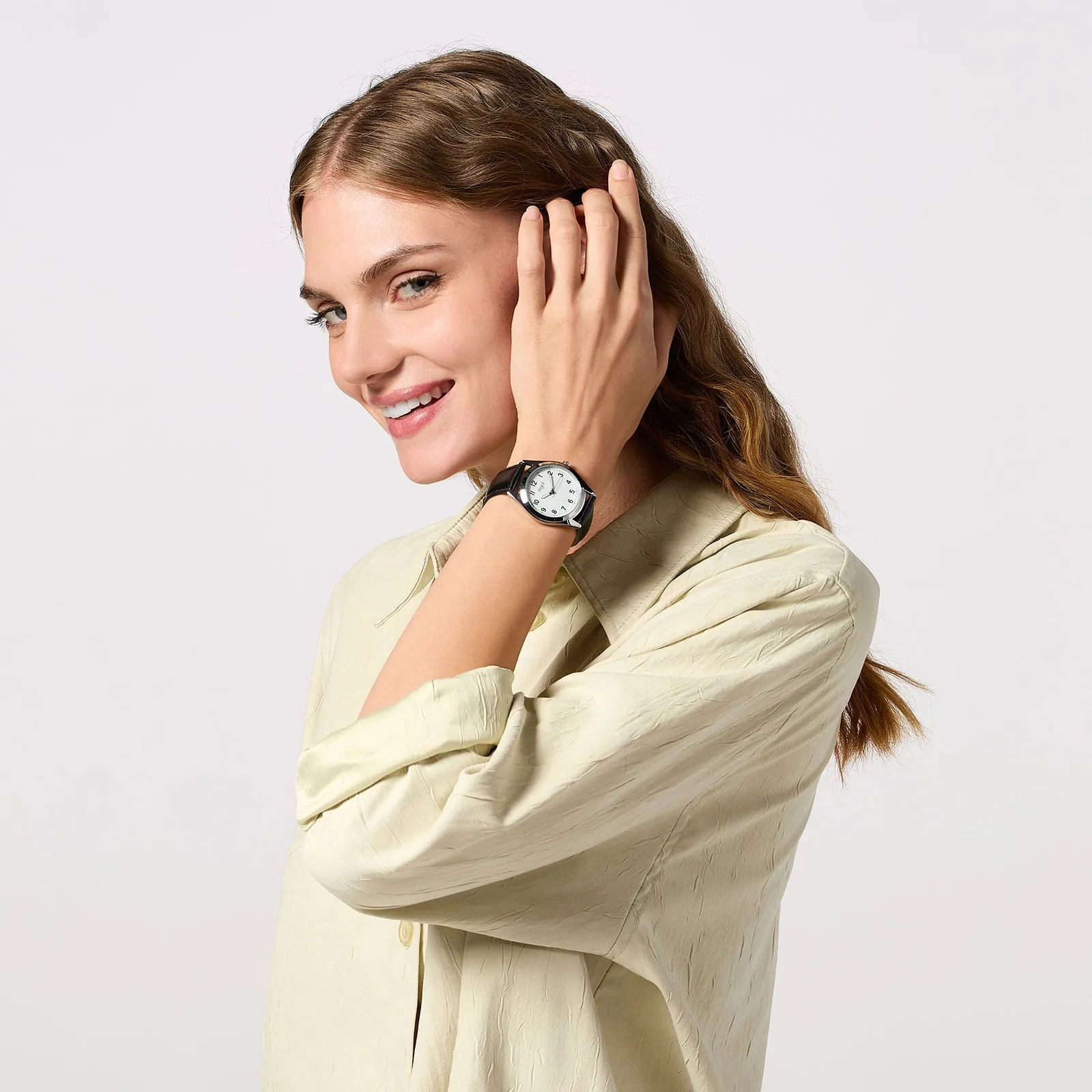 Regal Classic line - svart band, silverton/vit, 36mm 3