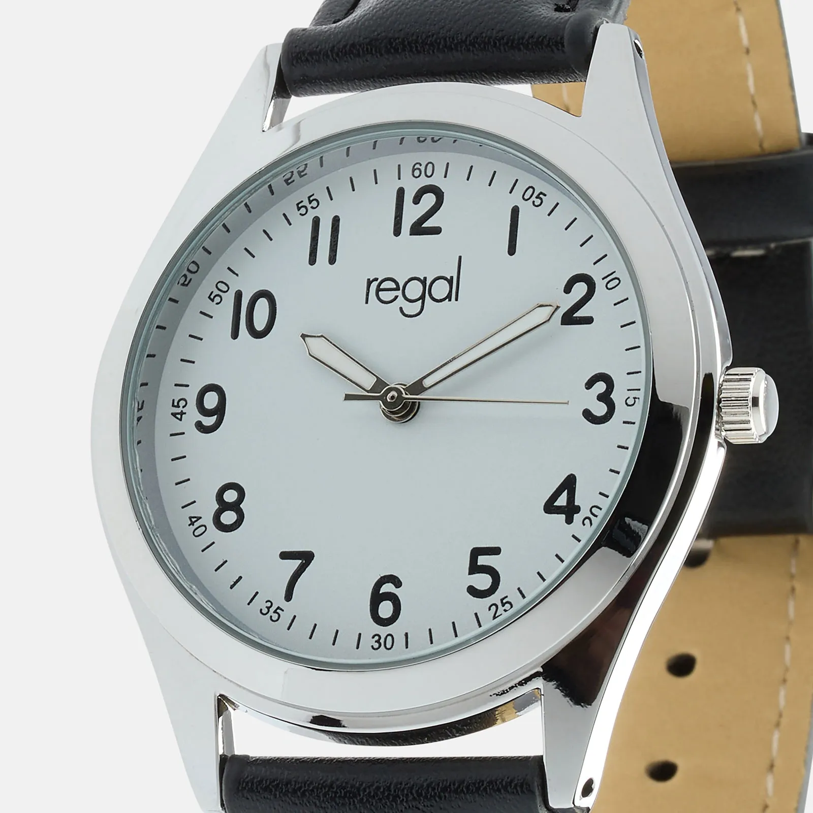 Regal Classic line - svart band, silverton/vit, 36mm 4