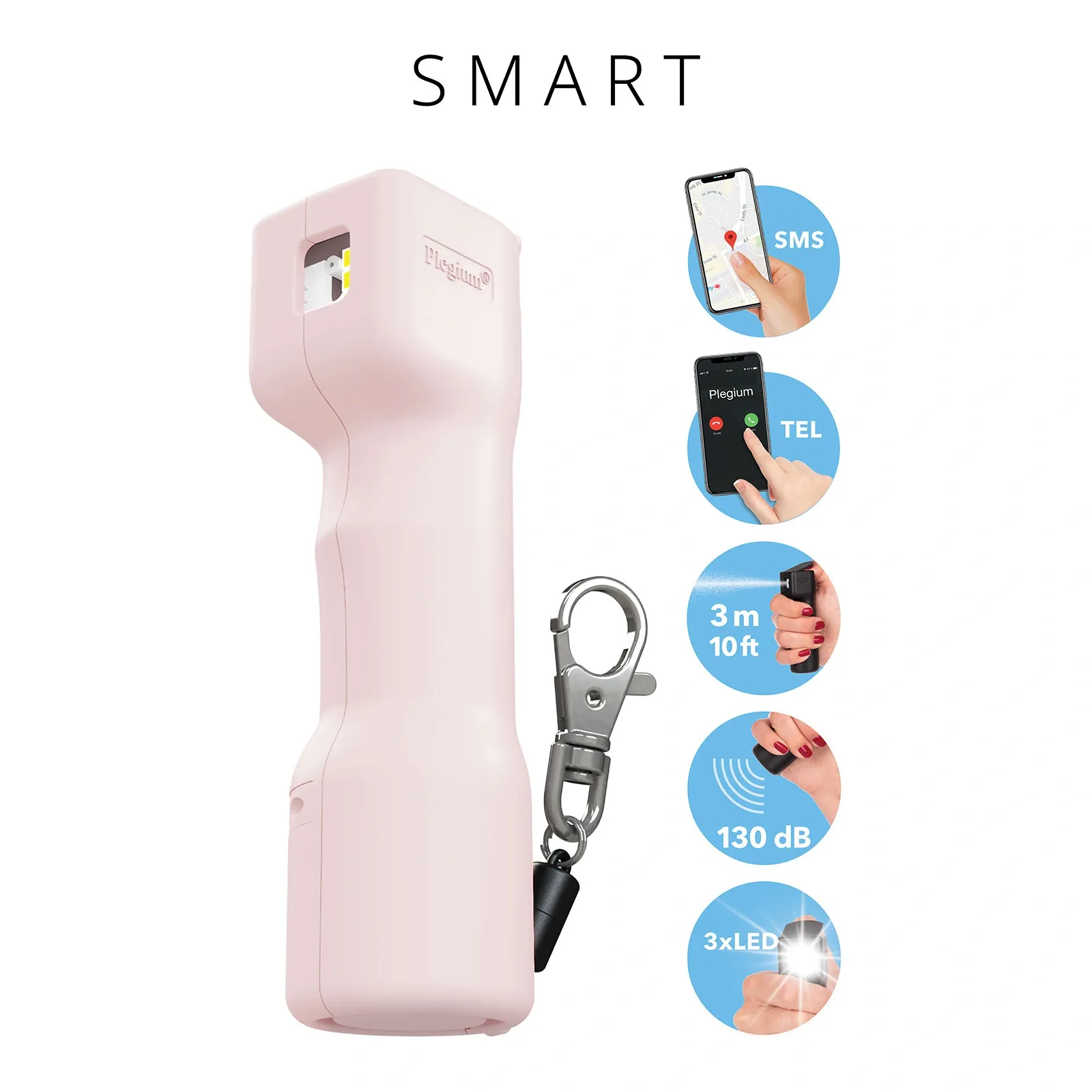 Smart försvarsspray - Rosa 2