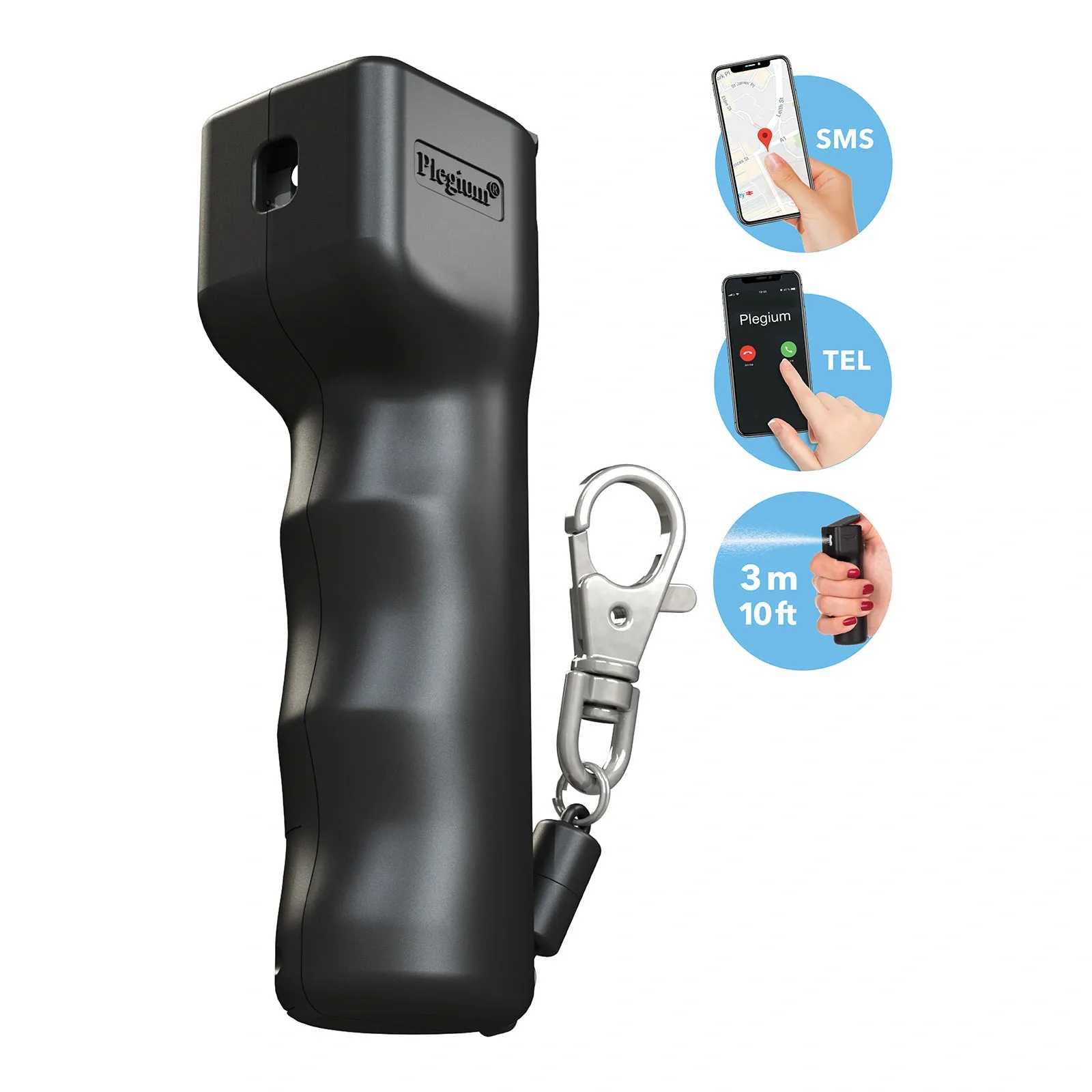 Smart mini försvarsspray - svart 2